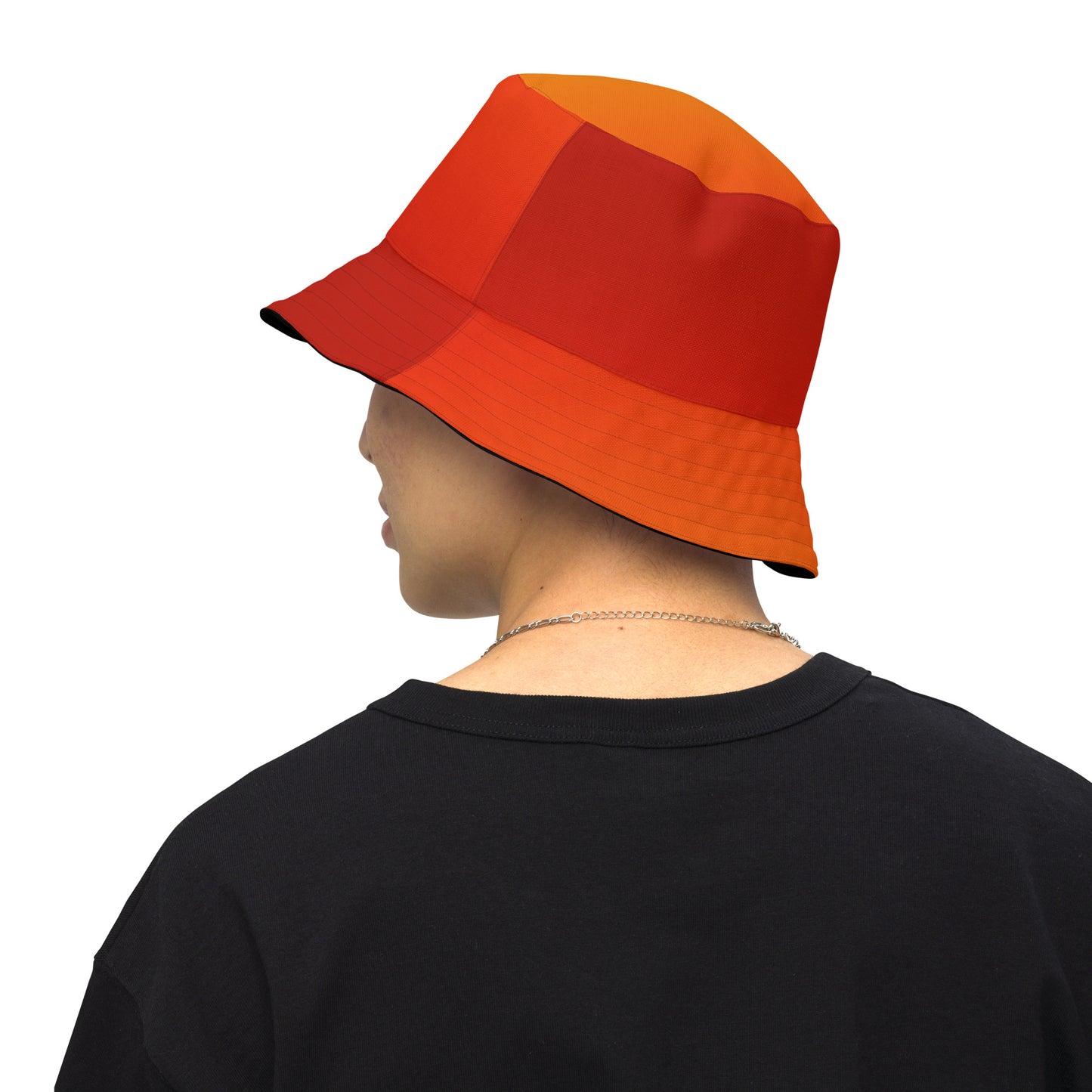 Fire Red Reversible bucket hat